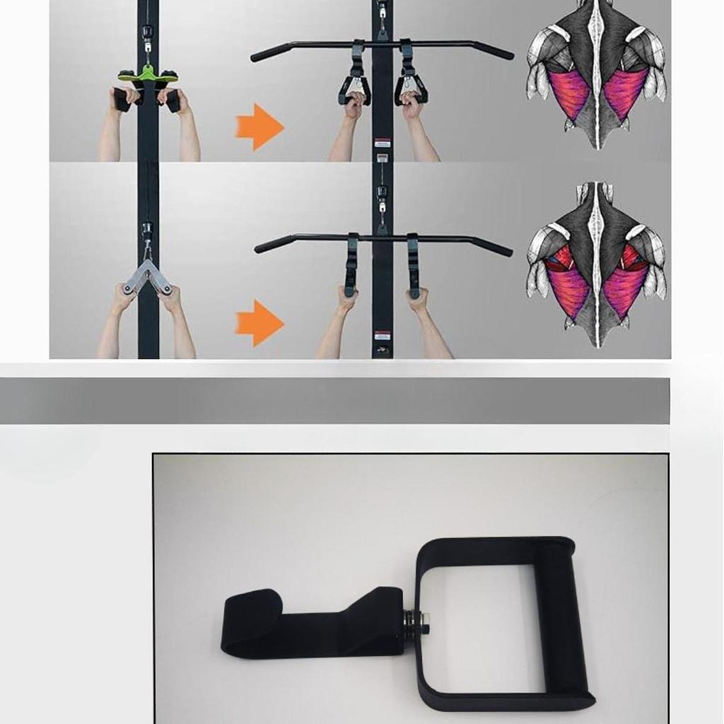 Handles, , Ergonomic Resistance Training Equipment, Compact Rotating Steel, Suitable for Indoor