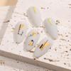 Graffiti Strips Nail Stickers for Women Nail Art Decorations Rose Gold Abstract Line Spring 3D Slider for Manicure Polish Tattoo