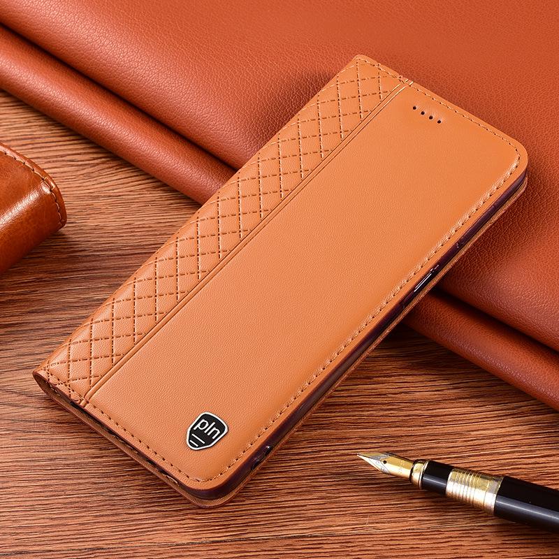 Genuine Leather Flip Cover for Xiaomi Redmi Note14Pro+, Note12, Note11SE, and Note10