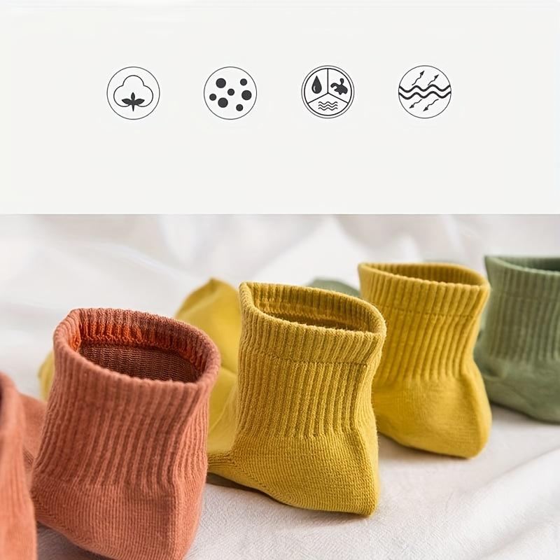 10 Paar Einfarbige Kurze Socken, Lässige Bequeme Allround-Niedriggeschnittene Socken, Damenstrümpfe & Strumpfwaren