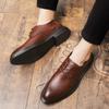 Flat Casual Men's Leather Shoes Comfortable Classic Minimalist Style Leisure Business Party Office Wedding Groom Shoes 38-46 Hot
