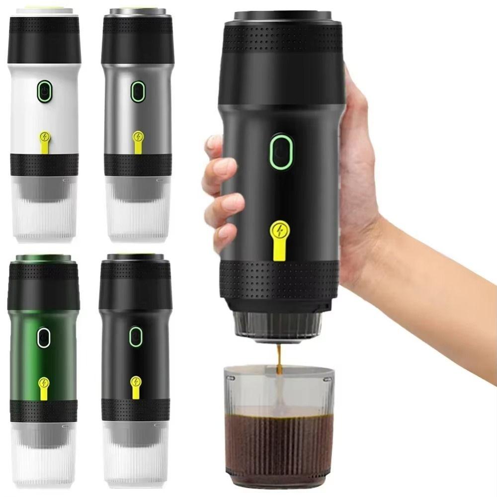 3-in-1 Extraction Travel Coffee Maker Full Automatic Portable Espresso Machine  Hiking
