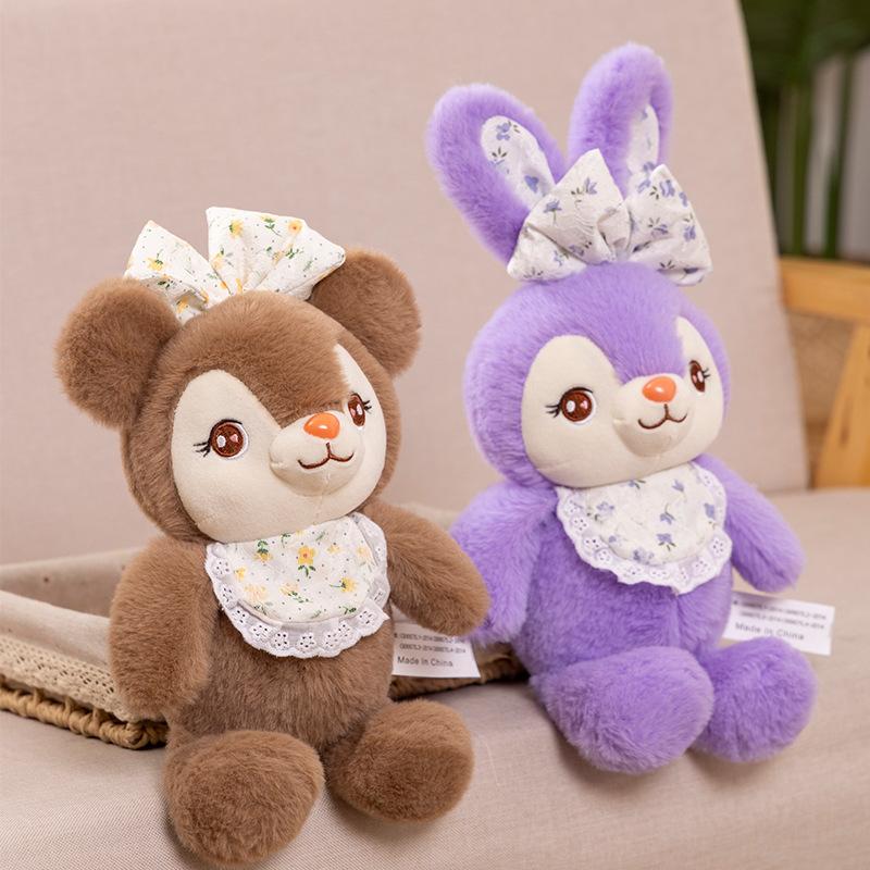 Cute Star Dream Rabbit Doll Children's Bear Doll Imitation Rabbit Hair Girls Exquisite Sleeping Hot Sale Pillow Girls Heart