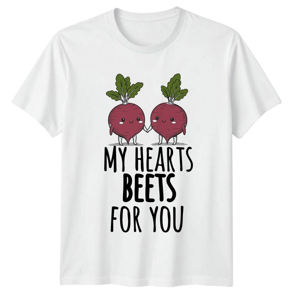 My Hearts Beets For Unisexs TShirt Vegetable Valentine Gift For Her S