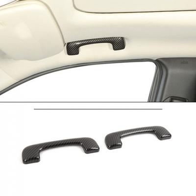 Carbon Fiber Roof Grab Bar Handle Trim Cover For Jeep Grand Cherokee 2011-