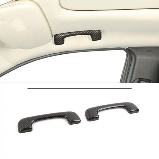 Carbon Fiber Roof Grab Bar Handle Trim Cover For Jeep Grand Cherokee 2011-