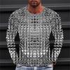Men's T Shirt Tee Graphic Gradient Crew Neck Clothing Apparel 3D Print Outdoor Daily Long Sleeve Print Fashion Designer Vintage