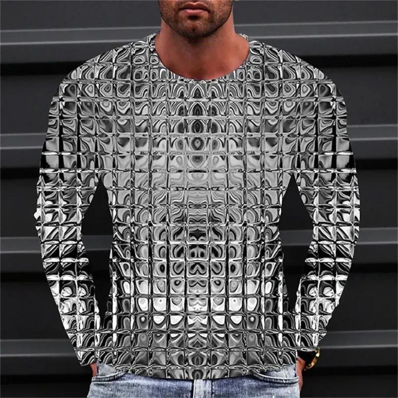 Men's T Shirt Tee Graphic Gradient Crew Neck Clothing Apparel 3D Print Outdoor Daily Long Sleeve Print Fashion Designer Vintage