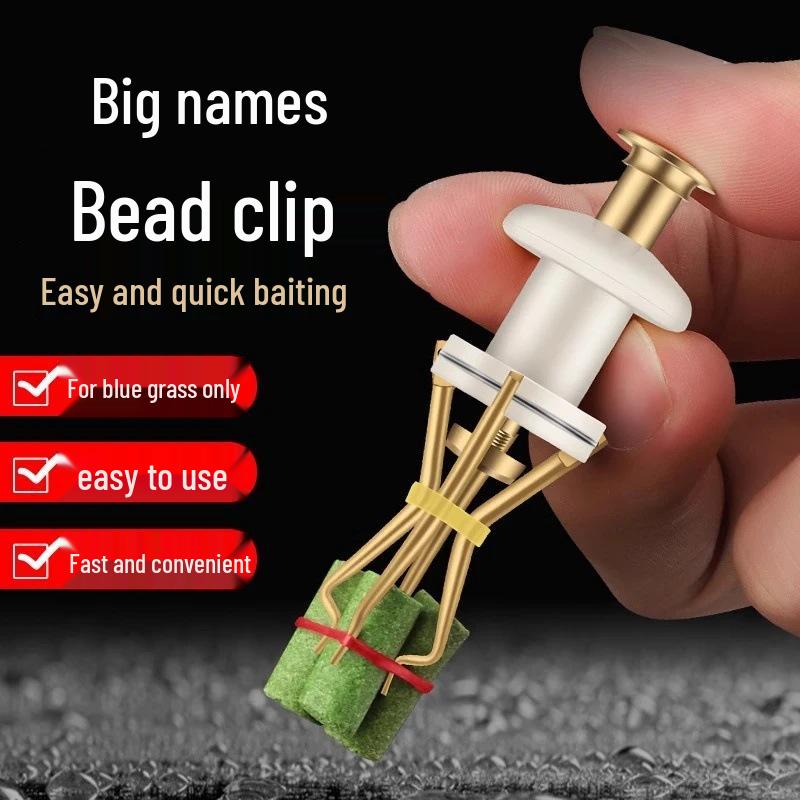 Newcomer Discount: Large Particle Rubber Band Red Worm Clip Fishing Bait Tool