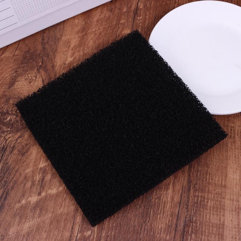 5 Stuks 13*13*1Cm Universeel Zwart Actieve Kool Schuim Spons Luchtfilter Geïmpregneerd Vel Mat Filter Spons Pads