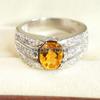 Citrine Oval Cut Gemstone With 925 Sterling Silver Ring For Men's #A948 JL375669201707