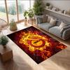 Tappeto Morbido Antiscivolo per Interni con Motivo Calcio Galatasaray FC Tappetino Decorativo Sportivo per Camera da Letto
