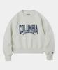 COLUMBIA UNIVERSITY Cu 80S Vintage Women Fleece Sweatshirts Oatmeal