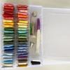 36/50/100 Color Cross Stitch Set with Pre-Wound Bobbins and Boxed Embroidery Floss