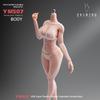 1/6 Maßstab Weiblicher Körper, 12-Zoll Muskel Fitness Super Flexibel Nahtlos Helle Haut Figur Edelstahl Skelett Miniatur Soldat Action Figur Modell