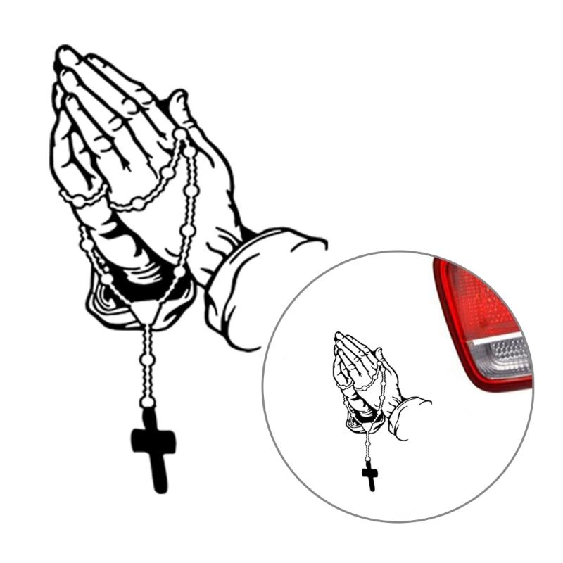 Praying Hand Spiritual Decal Sticker Religious Car Truck SUV Car Styling Decal