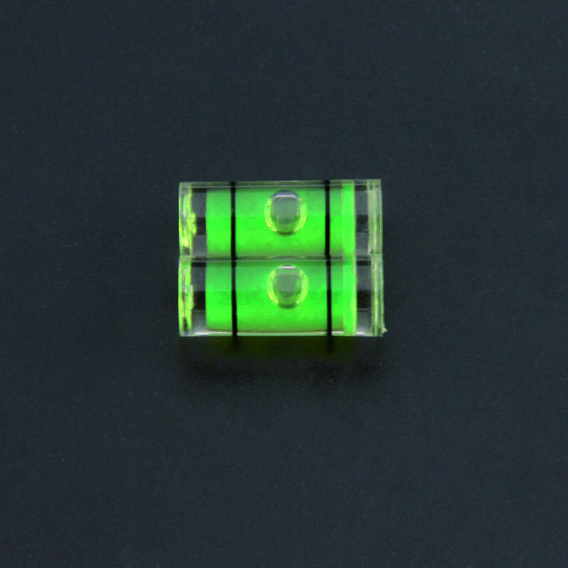 100 Pieces/Lot 6 * 15mm Acrylic Spirit Level Mini Spirit Level Liquid Level Indicator High Precision Horizontal Bubble