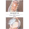Kids Breathable Fly Mesh Sneakers Drawstring Buckle Thick Sole Casual Sports Walking Shoes