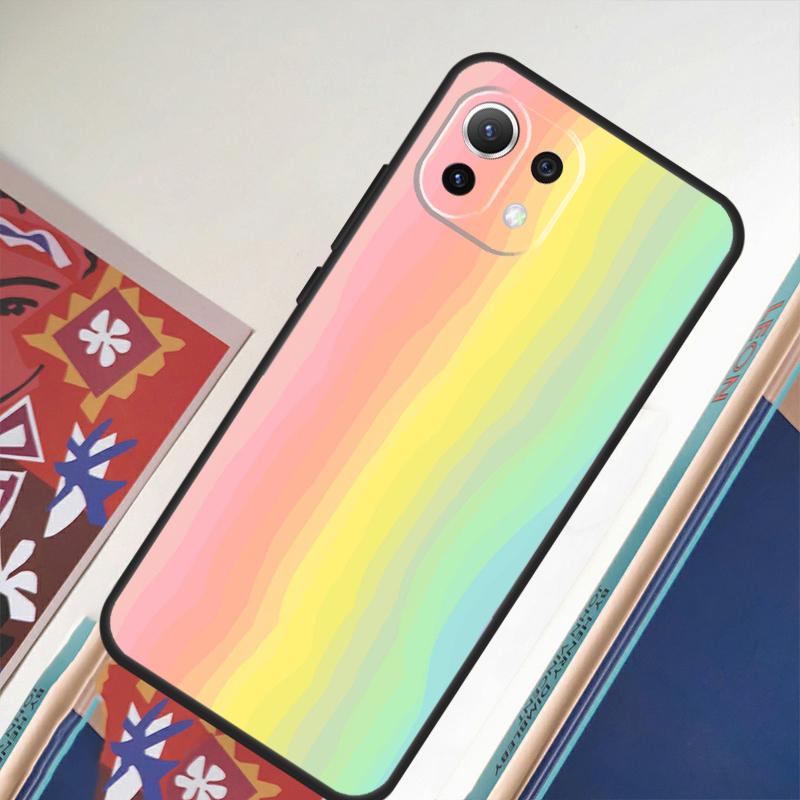 Colorful Rainbow Stripe For Xiaomi 11T 12T 13 Pro 12 11 Lite Phone Case For POCO F5 X5 Pro F4 X4 GT F3 M5 X3 Pro