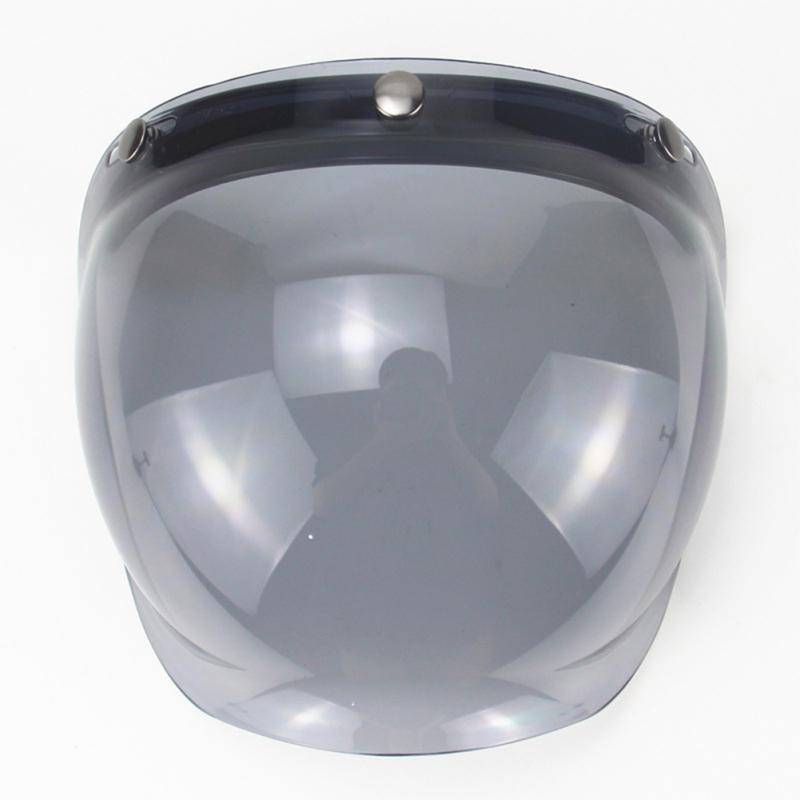Motorcycle Helmet Lens 3-button Retro Lens With Frame Bubble Shield Motorcycle Helmets Accessoriess
