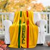 Senegal Flannel Blanket Soft All-Season Throw, Design for Camping, Car Travel, Hiking Sofa, Bed, Office Perfect Gift for Parties