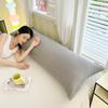Solid- Washed Double Long Pillowcases, Couple Pillowcases 48*100cm, 120cm, 150cm, 180cm (without Core)