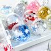 Premium Waterproof PET Christmas Tree Balls Xmas Tree Baubles Ornaments Cake Decoration