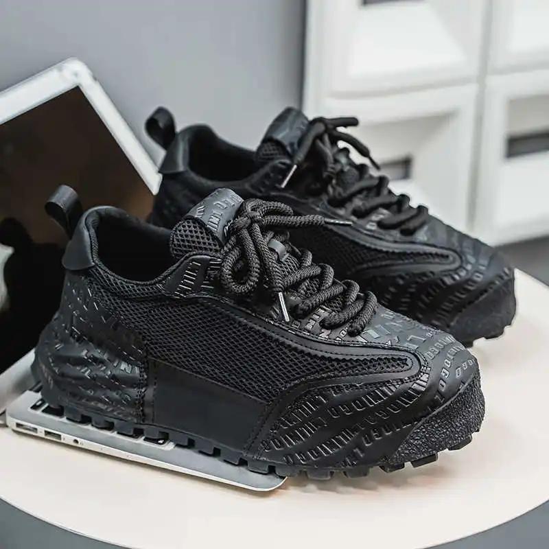 Fashion Thick Sole Platform Brand Shoes Men Casual Dropshipping Sneakers White Men Sports Loufers College Super Cozy Sneakeres