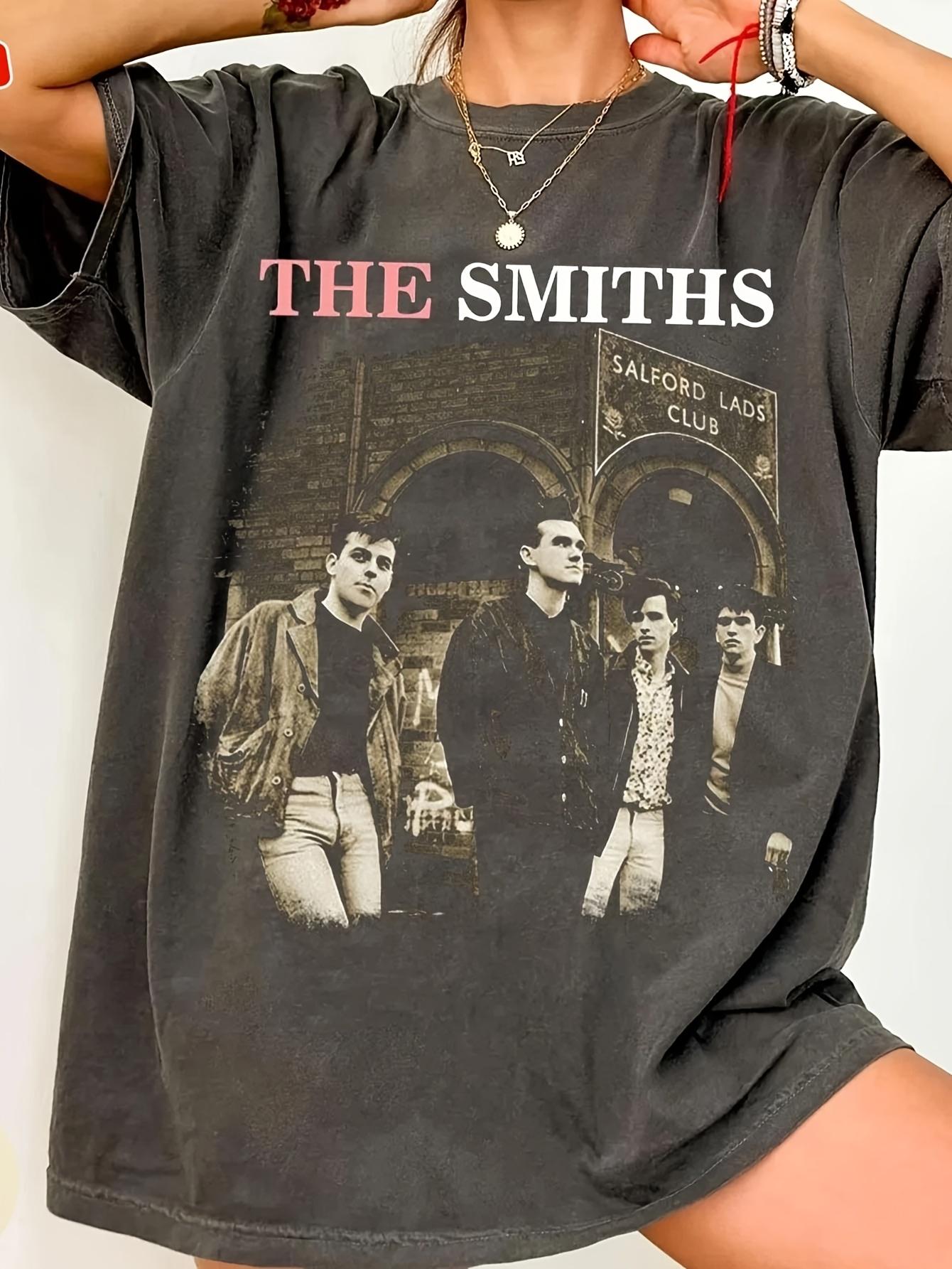 Smith Band Unisex Tshirt Album Theme Print Music Band Pattern Tshirt S