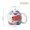 140ml Chinese Handmade Ceramic Teapot Dragon Egg Tea Pot Beauty Tea Infuser Hand-painted Fish Kettle Porcelain Tea Set Teaware