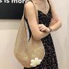 New Large-capacity Woven Hollow Armpit Tote Bag Women's Commuter Shoulder Seaside Vacation Beach Bag