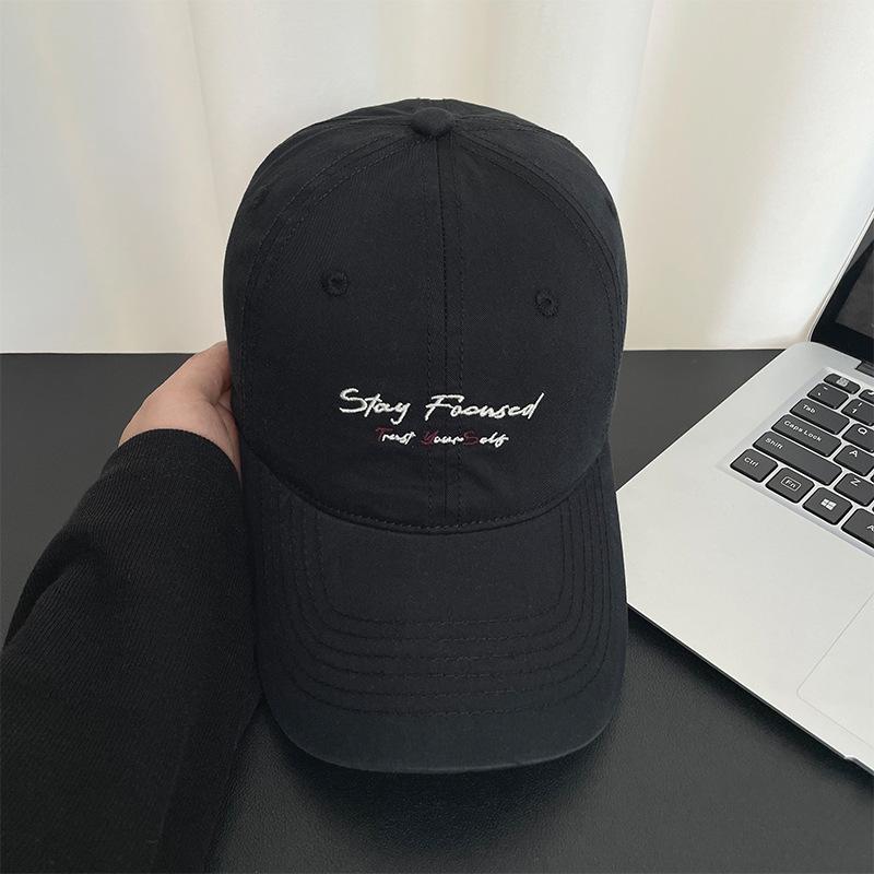 Fashion Cap Women S Japanese Letter Embroidered Baseball Cap Men S Spring And Summer Outdoor Versatile Face Hat soft top