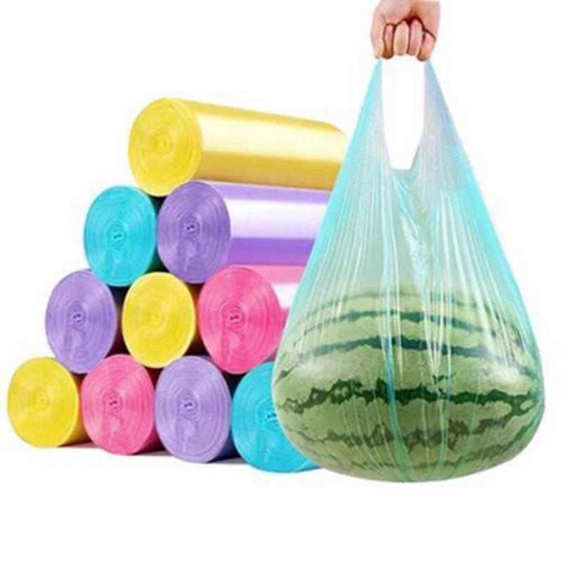 Thickened Colored Portable Disposable Garbage Bags for Kitchen