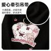Spring and summer new dog vest love waffle traction sling sweet wind small dog pet clothes