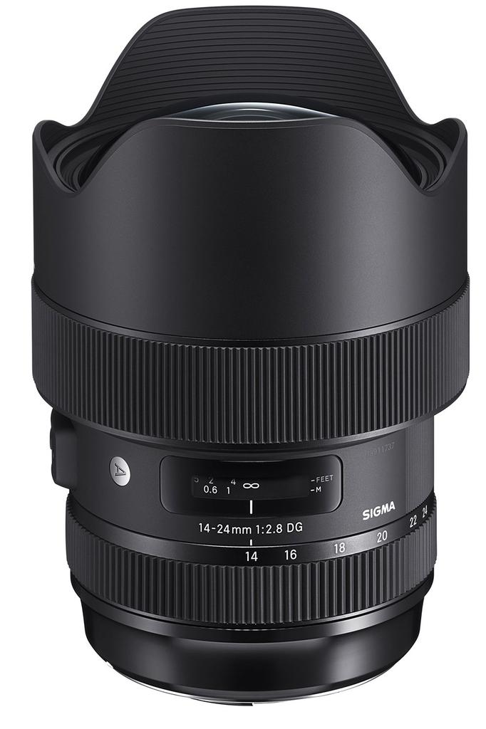 Sigma DG HSM lens for Nikon Art 14-24mm F2.8 F-mount, wide-angle zoom, full-frame DSLR, series.