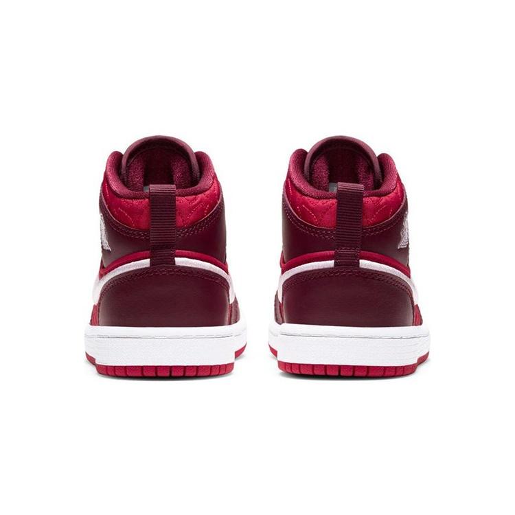 (PS) Air Jordan 1 Mid SE 'Red Quilted' Kids' AV5173-600