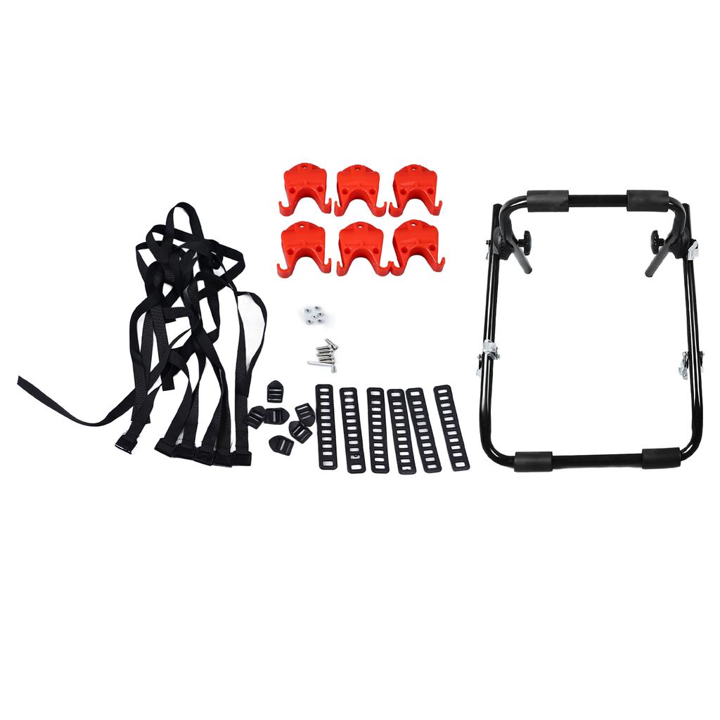 Car Bike Carrier Iron Strong Bearing Car Tail Bike Rack for SUV MPV Camping Travel