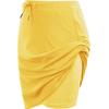 European and American Women's Spring and Summer Temperament Lace-up Solid Color Skirt Two-layer Short Skirt