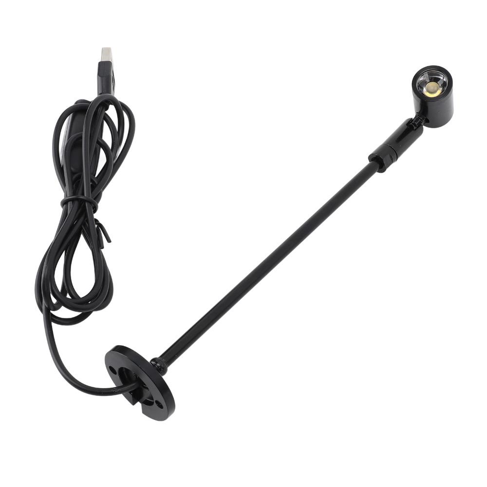 Nastavitelný LED bodový světlomet Mini bodové světlo napájené přes USB pro displej šperků