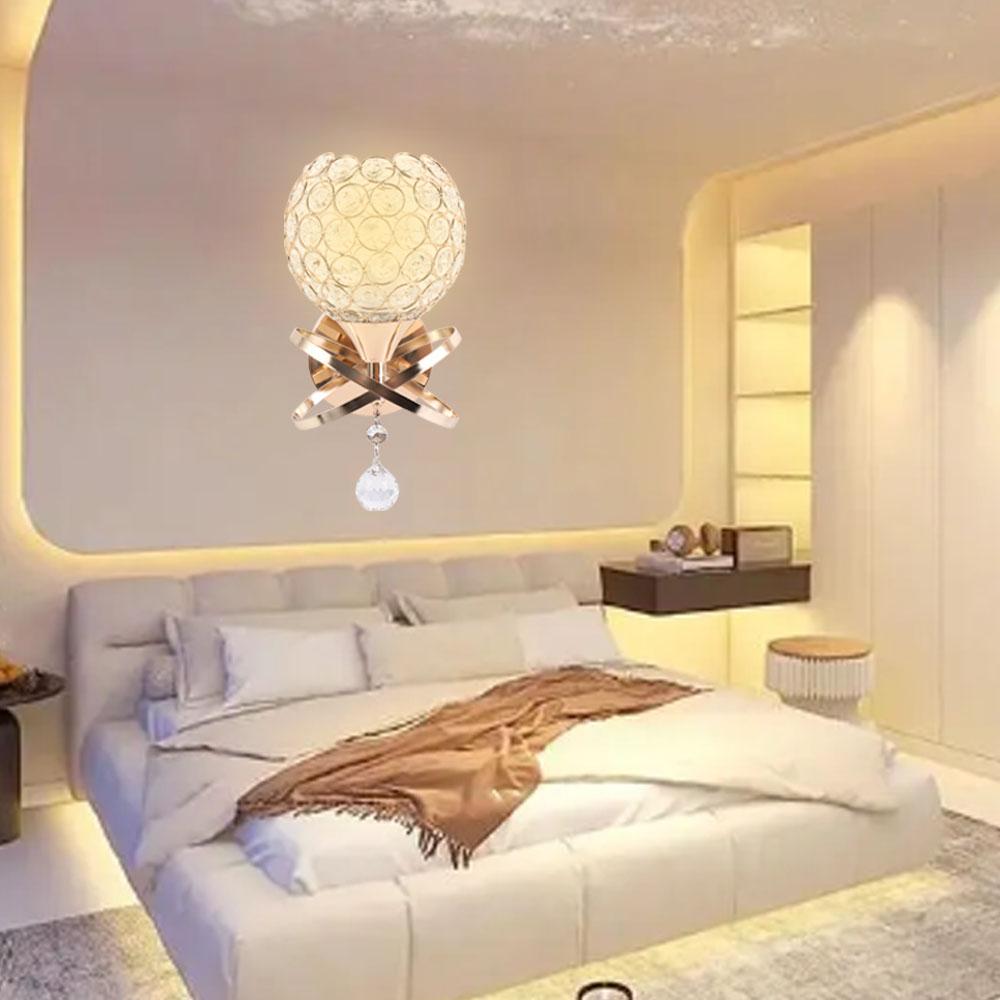 Modern Wall Lamp Luxury Indoor Light Home Accessories Crystal Sconce Lighting  Home