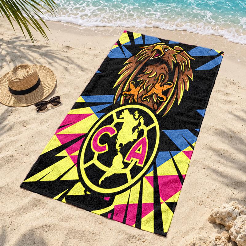 Club America Microfiber Beach Towel Quick Dry Sand Free Lightweight Beach Towels for Travel Swimming Camping