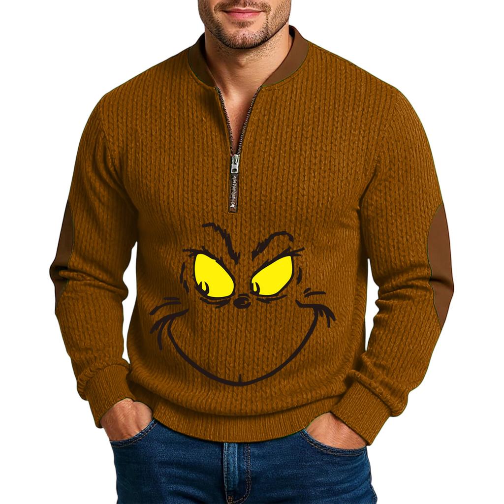 Men'S Outdoor Zipper Long Sleeved Sportswear Casual Sweatshirt