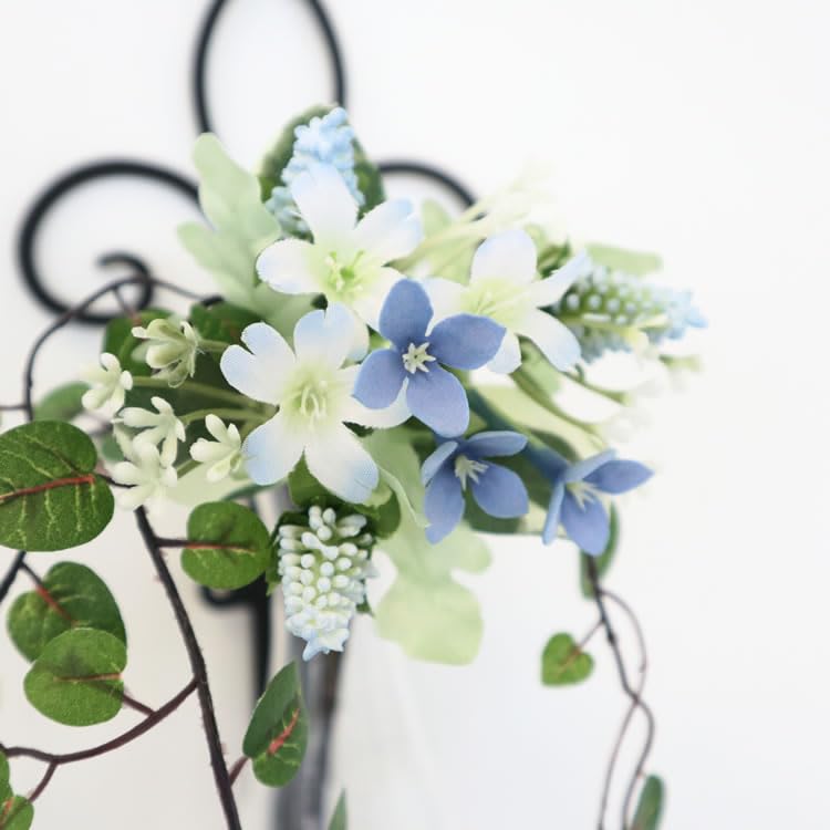 Wall Wall Single Flower Wire Artificial Flower Nordic Wall Art [Kawabata Trading] Decorations, Hangings, Vases, Plants, Glass, Nordic, Stylish, Sets,