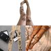 Nylon Flesh Color Stockings With Tiger Head Pattern For Summer Teens And Young Women