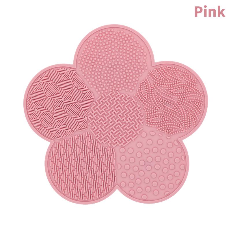 1pc Colorful Heart Shape Clean Make Up Brushes Wash Brush Silica Glove Scrubber Board Cosmetic Cleaning Tools For Makeup Brushe
