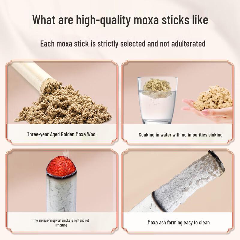 Ai Xiu Tang Aged Pure Mugwort Moxa Sticks (10 Pcs)