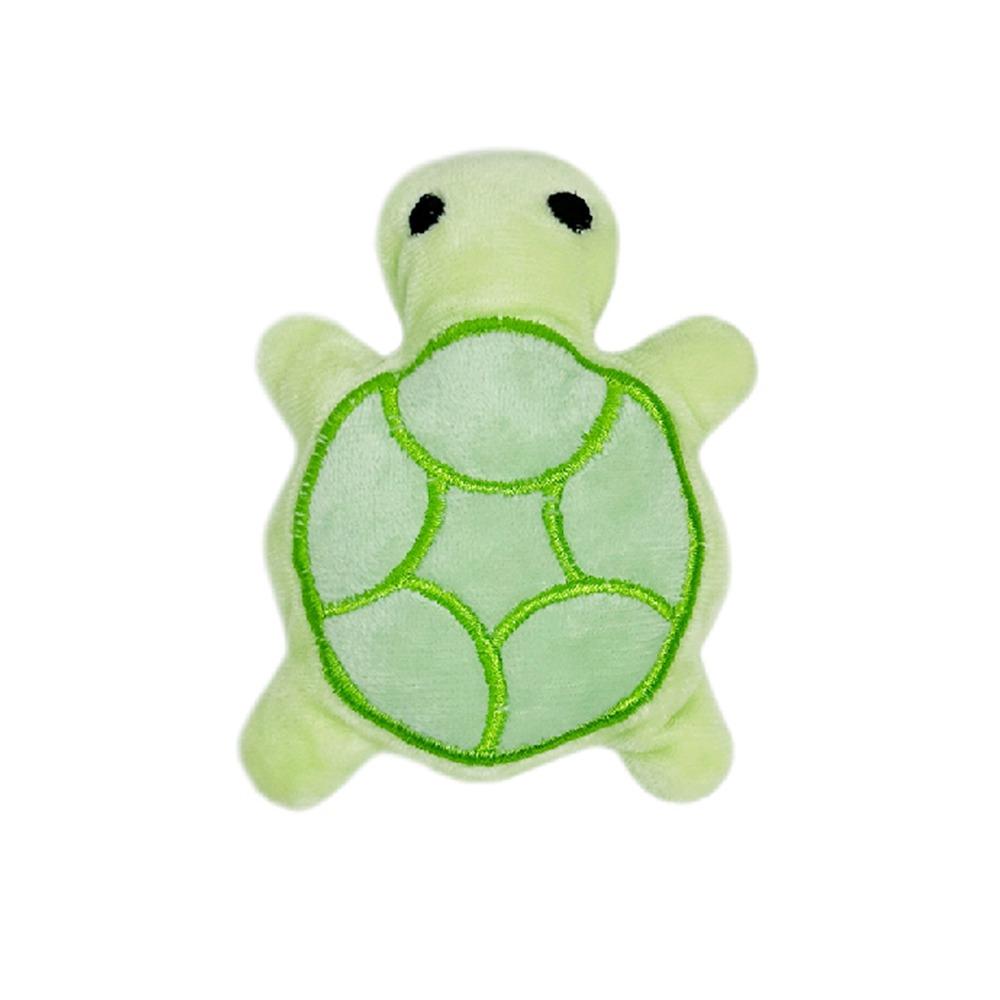 Lustiges Fleece-Schildkröten-Hundespielzeug Bissfest Spaß Spielen Vokalisation Haustierspielzeug Mini Interaktives Quietsch-Welpenspielzeug Katze & Hund