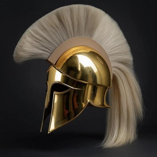 Corinthian Helmet Ancient Greek Warrior Armor for Cosplay, LARP, Decor Collectors Handmade Bronze Replica Gift