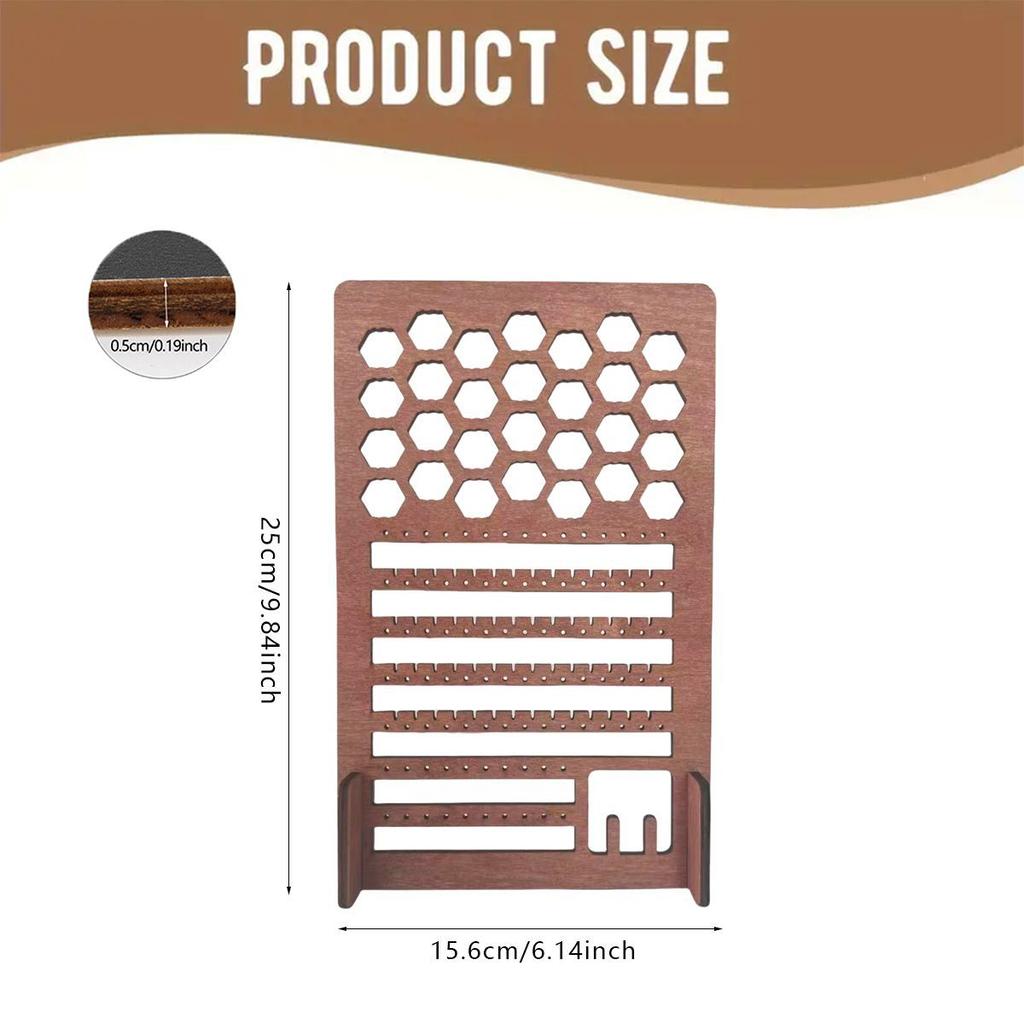 Pegboard Jewelry Display Wood Standing Accessory Organizer Screen Countertop Display- Perfect for Jewelry and Other Small Accessories