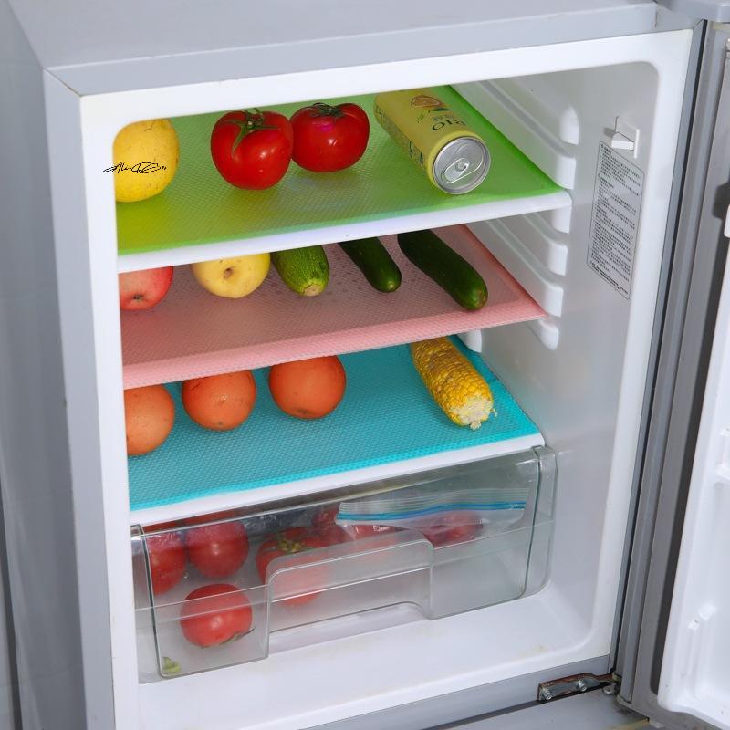 10Pcs EVA Fridge Mat Waterproof Mildew Resistant Washable Anti-oil Heat Insulation Kitchen Cabinet Drawer Placemat